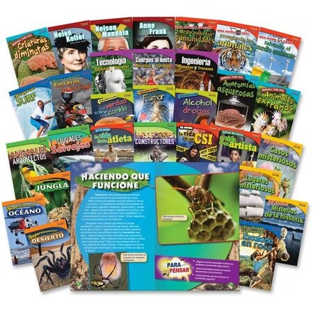 Shell Education Teacher Created Materials Informational Text Set, Spanish, Grade 4, 30 BK/ST, 30PK SHL18386